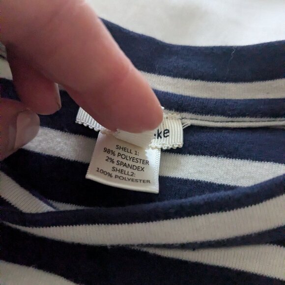 Girls striped long sleeve dress - Picture 4 of 4